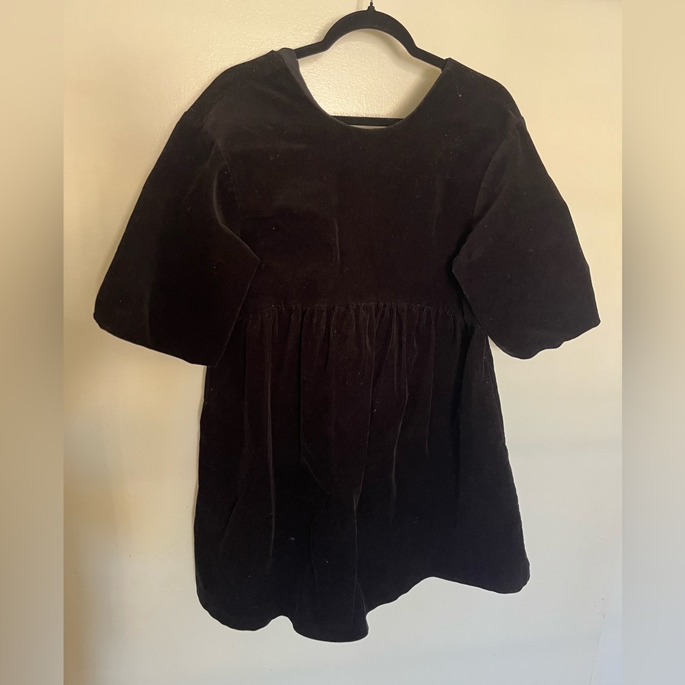 Everlane Corduroy Puffed Sleeve Babydoll Dress